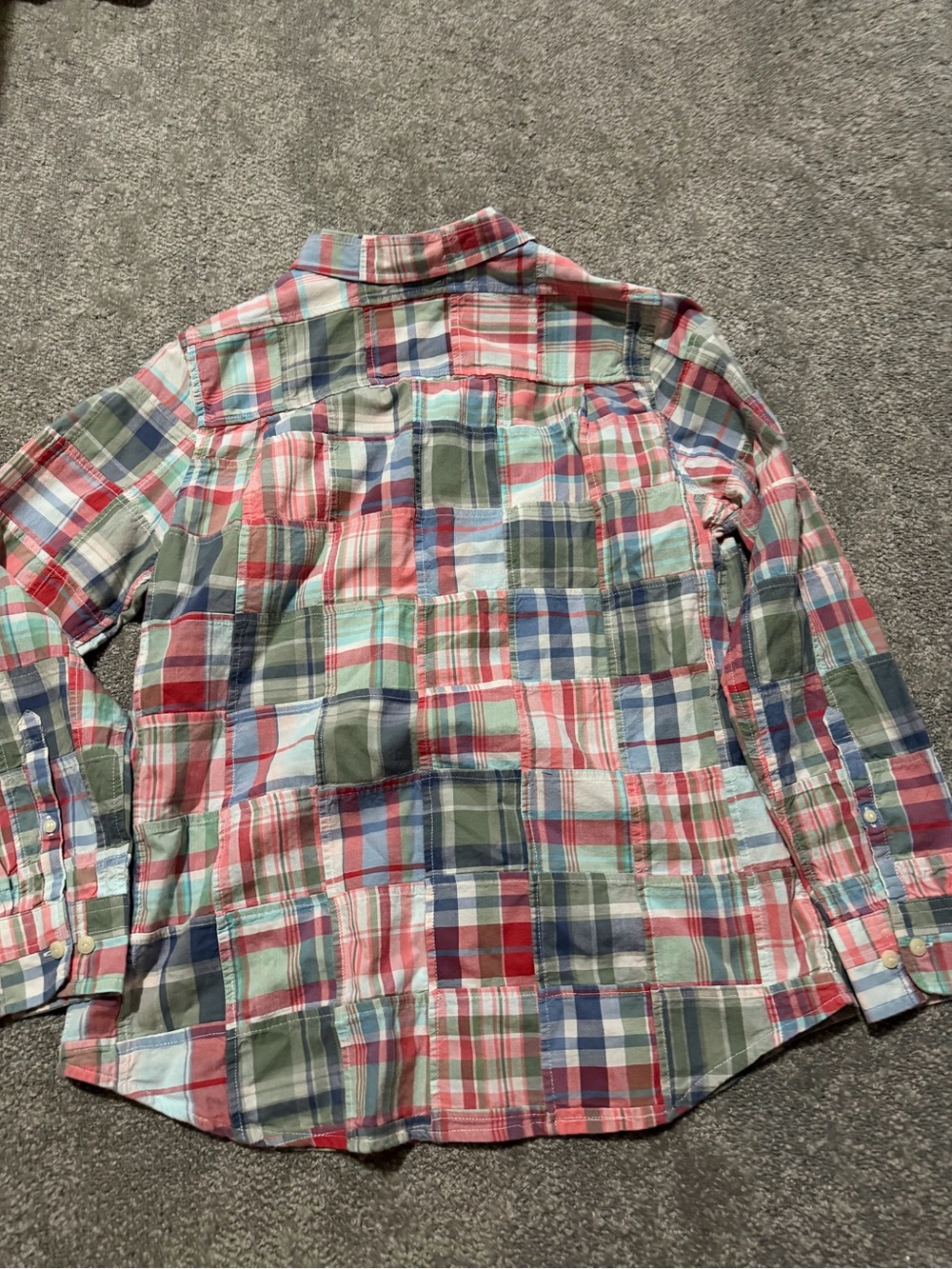 L.L. Bean quilted women’s long sleeve button down shirt classic look medium - Picture 7 of 9